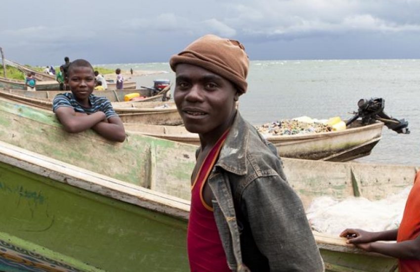 Vissers bij Virunga national park